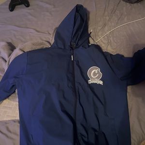 Cookies navy blue zip up windbreaker